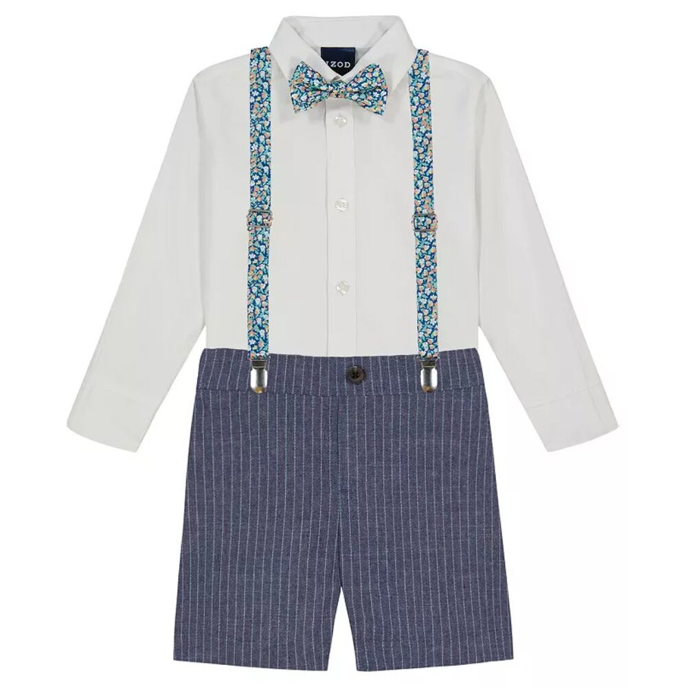 Boy's IZOD Accented Trim 4 Piece Shorts Set, Size: 18M